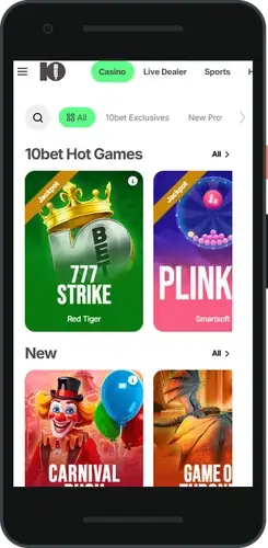 10Bet casino login